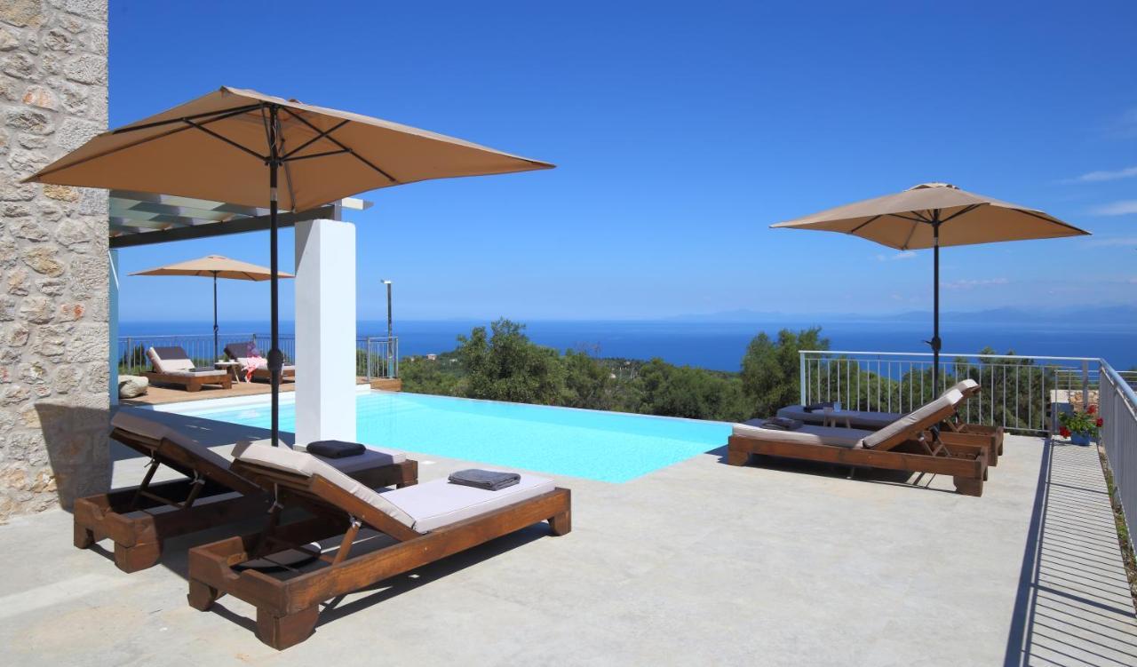 Tsakmakis Villas Luxury- Panoramic Sea View - Lefkada Tsoukaládhes Exterior foto