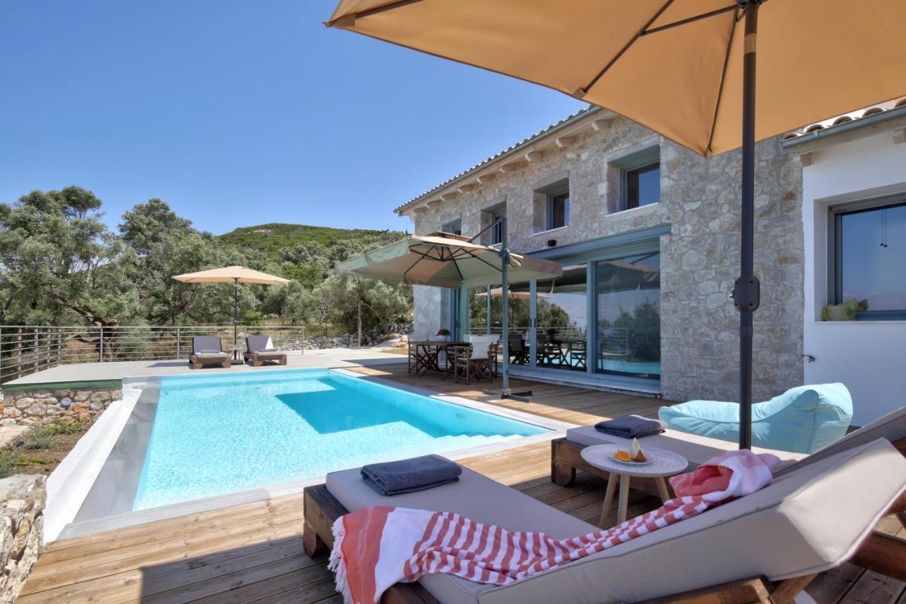Tsakmakis Villas Luxury- Panoramic Sea View - Lefkada Tsoukaládhes Exterior foto