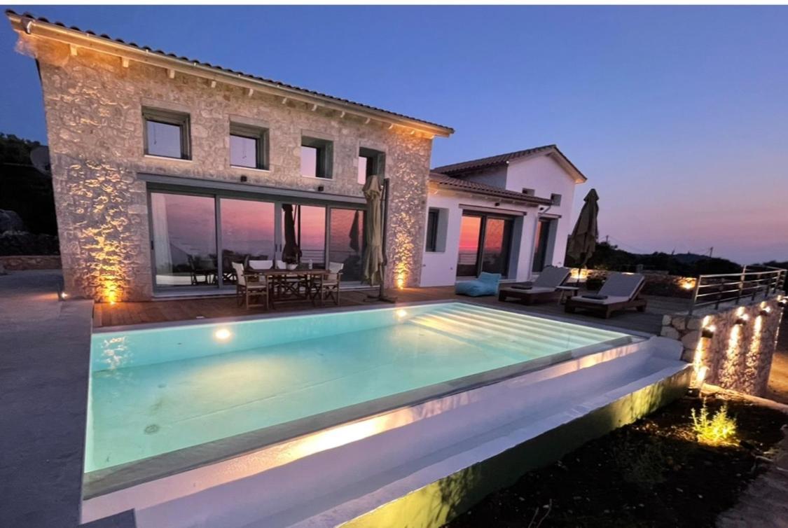 Tsakmakis Villas Luxury- Panoramic Sea View - Lefkada Tsoukaládhes Exterior foto